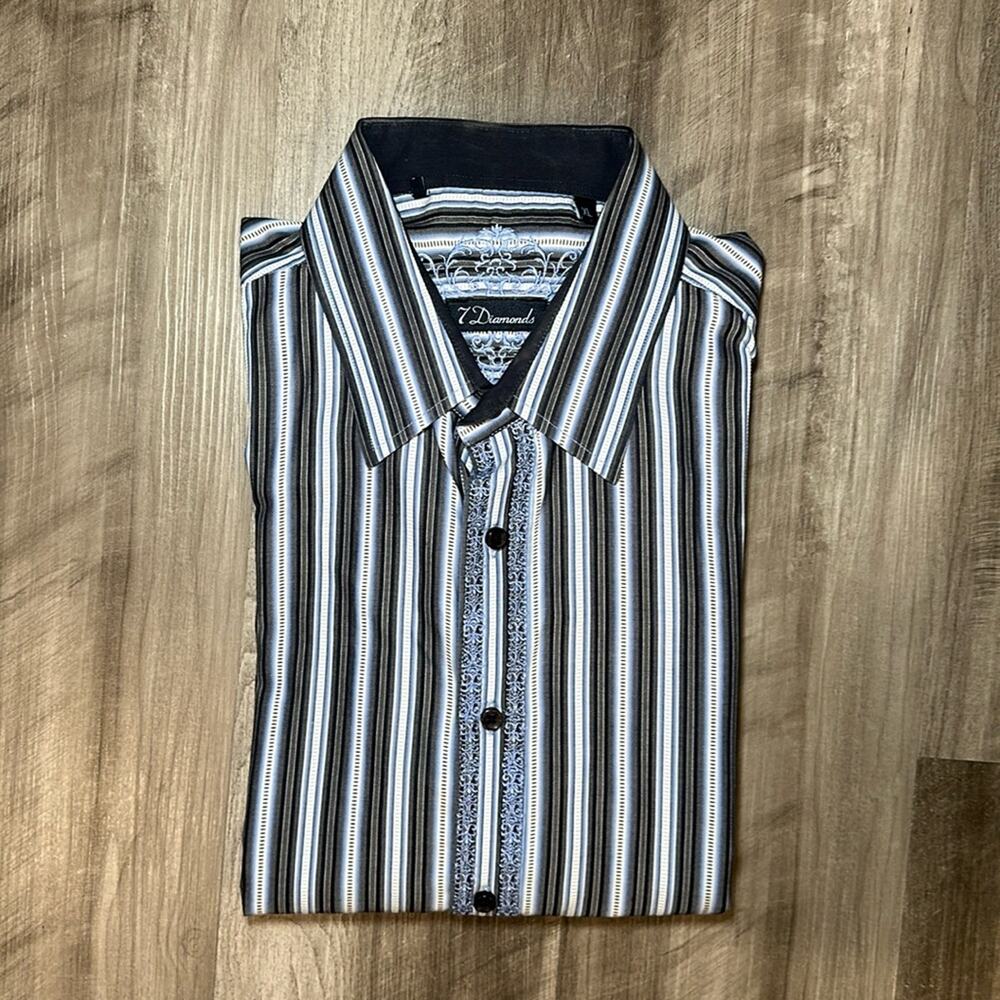 7 Diamonds Long Sleeve Button Down - XL